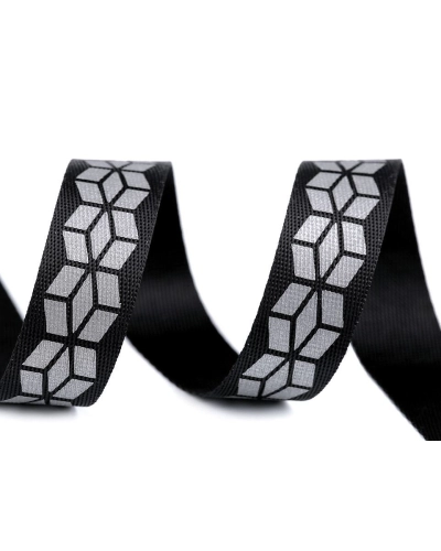 Heveder fényvisszaverős mintával szélessége 20 mm - 1 m | Mimib