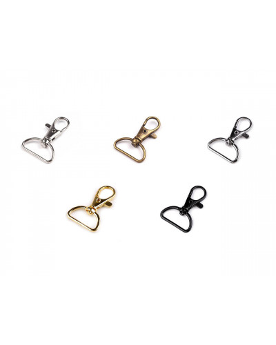 Fém karabiner 25 mm-es delfinkapocs bújtatóval | Mimib