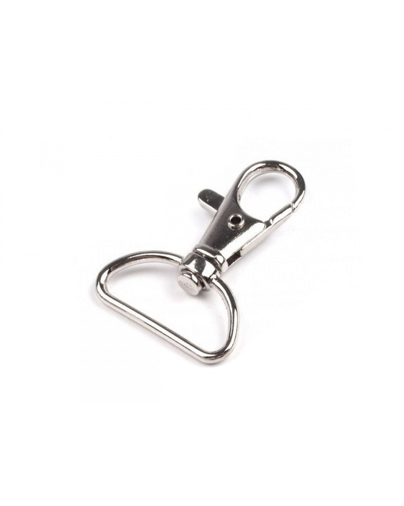 Fém karabiner 25 mm-es delfinkapocs bújtatóval | Mimib