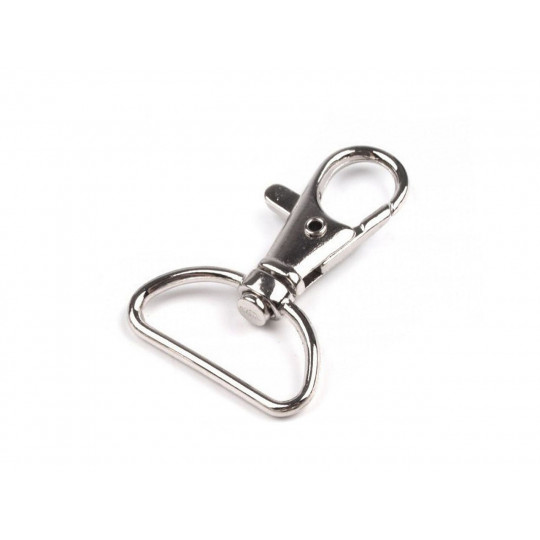 Fém karabiner 25 mm-es delfinkapocs bújtatóval | Mimib