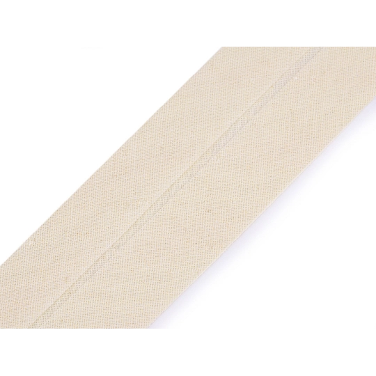 Ferde pamut szalag szélessége 40 mm vasalt - 25 m | Mimib