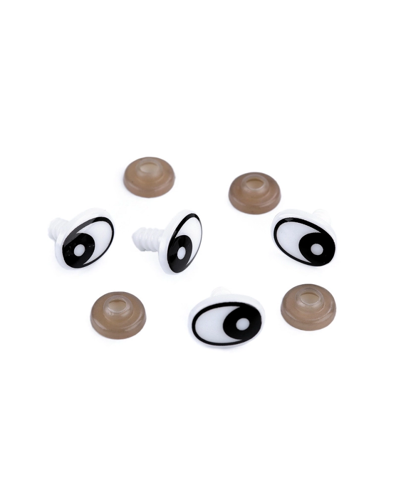 Biztosnágos szemek 12x16 mm biztosítékkal - 20 szett | Mimib