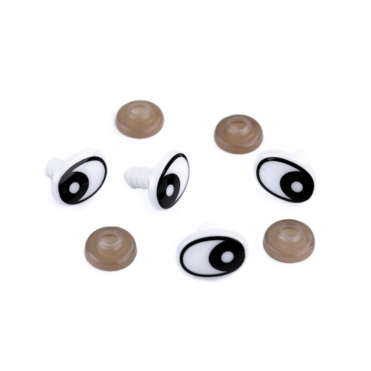 Biztosnágos szemek 12x16 mm biztosítékkal - 20 szett | Mimib