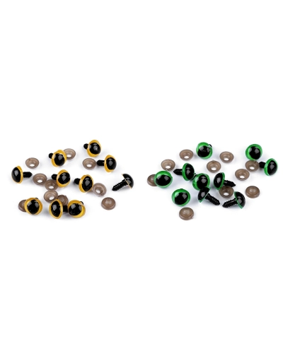Biztosnágos cicaszemek Ø14 mm - 10 szett | Mimib