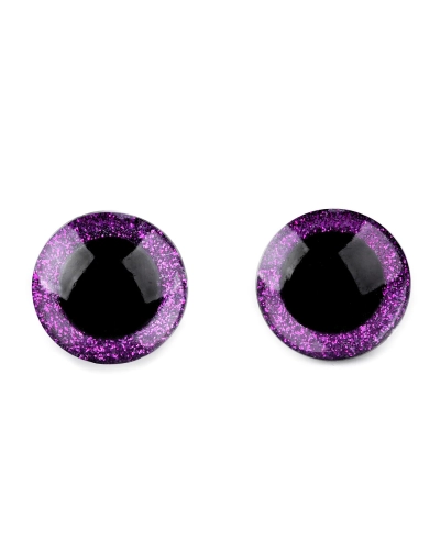 Biztonsági szemek glitterrel Ø25 mm - 4 szett | Mimib