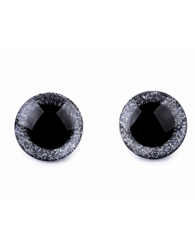 Biztonsági szemek glitterrel Ø25 mm - 4 szett | Mimib