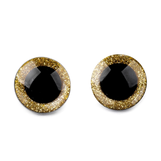 Biztonsági szemek glitterrel Ø25 mm - 4 szett | Mimib