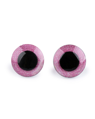 Biztonsági szemek glitterrel Ø25 mm - 4 szett | Mimib