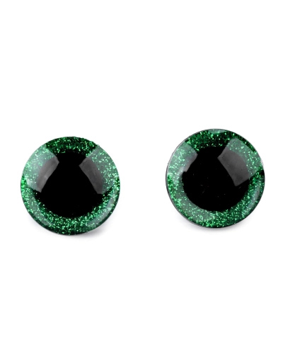 Biztonsági szemek glitterrel Ø25 mm - 4 szett | Mimib
