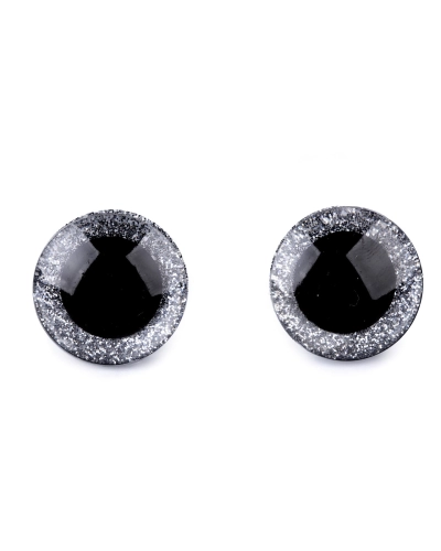 Biztonsági szemek glitterrel Ø25 mm - 4 szett | Mimib