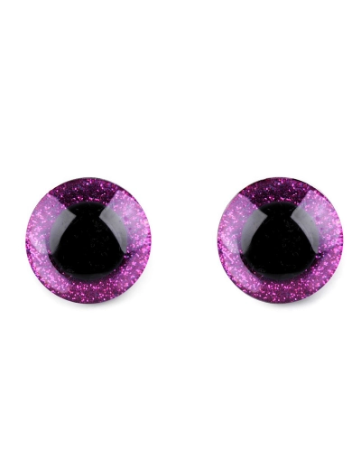 Biztonsági szemek glitterrel Ø25 mm - 4 szett | Mimib