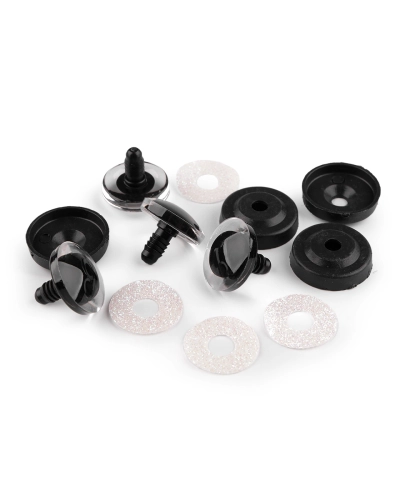 Biztonsági szemek glitterrel Ø25 mm - 4 szett | Mimib