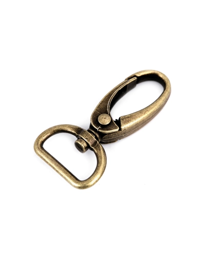 Fém forgós karabiner  20 mm-es befűző - 2 db. | Mimib
