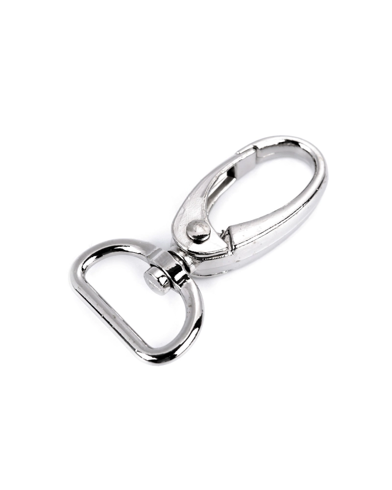Fém forgós karabiner  20 mm-es befűző - 2 db. | Mimib