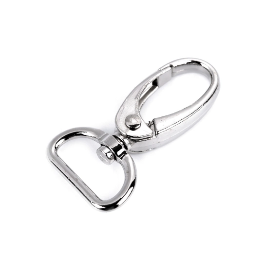 Fém forgós karabiner  20 mm-es befűző - 2 db. | Mimib