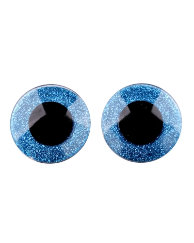 Nagy biztonsági szemek glitterrel Ø40 mm - 2 szett | Mimib