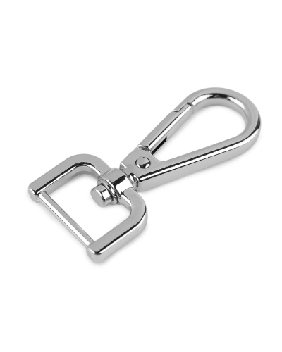 Fém forgós karabiner  20 mm-es befűző - 1 db. | Mimib