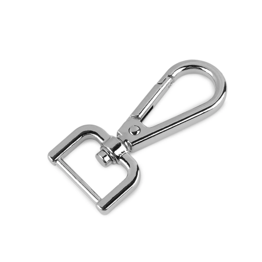 Fém forgós karabiner  20 mm-es befűző - 1 db. | Mimib