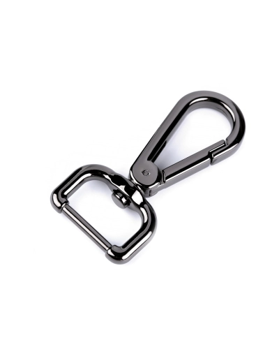 Fém forgós karabiner  20 mm-es befűző - 1 db. | Mimib