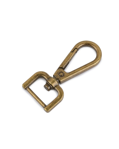 Fém forgós karabiner  20 mm-es befűző - 1 db. | Mimib
