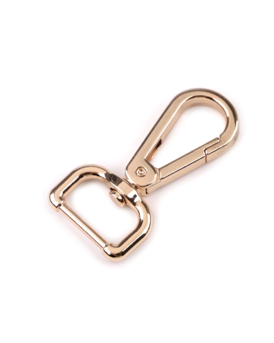 Fém forgós karabiner  20 mm-es befűző - 1 db. | Mimib
