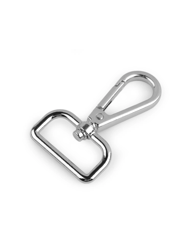 Fém forgós karabiner  30 mm-es befűző - 1 db. | Mimib