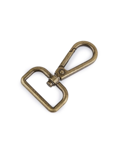 Fém forgós karabiner  30 mm-es befűző - 1 db. | Mimib