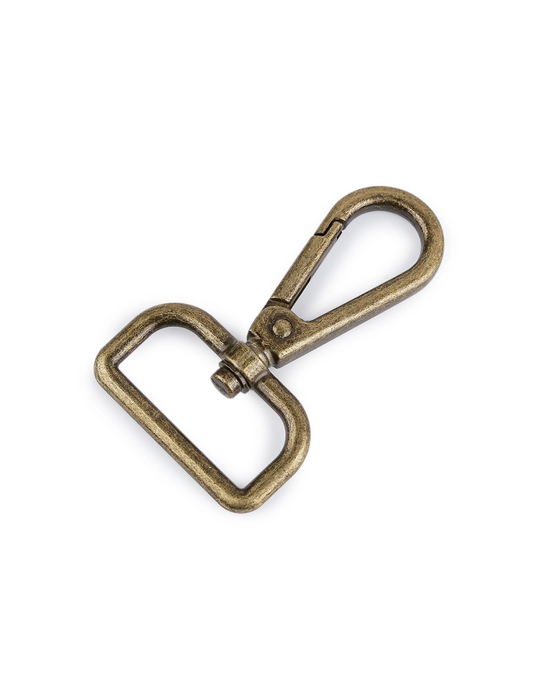 Fém forgós karabiner  30 mm-es befűző - 1 db. | Mimib