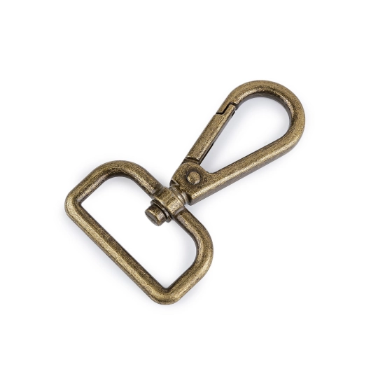 Fém forgós karabiner  30 mm-es befűző - 1 db. | Mimib