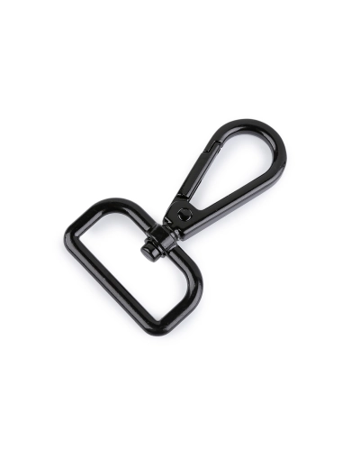 Fém forgós karabiner  30 mm-es befűző - 1 db. | Mimib