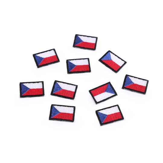 Felvasalható folt mini cseh zászló - 10 db. | Mimib