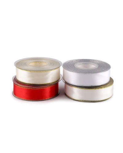 Atlasz szalag lurexdróttal szélessége 25 mm - 25 m | Mimib