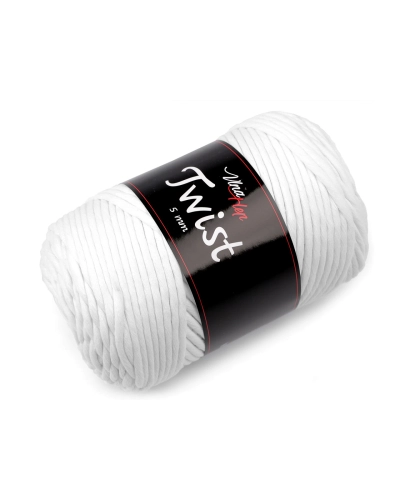 Bavlnená pletacia priadza Twist macrame 500 g rozčesávacia - 1 ks | Mimib