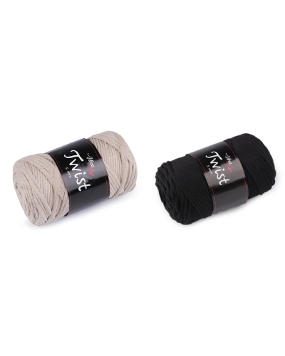 Bavlnená pletacia priadza Twist macrame 500 g rozčesávacia - 1 ks | Mimib