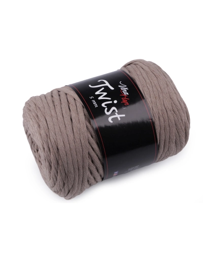 Bavlnená pletacia priadza Twist macrame 500 g rozčesávacia - 1 ks | Mimib