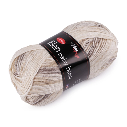 Pletacia priadza Elen baby batik 100 g - 1 ks | Mimib