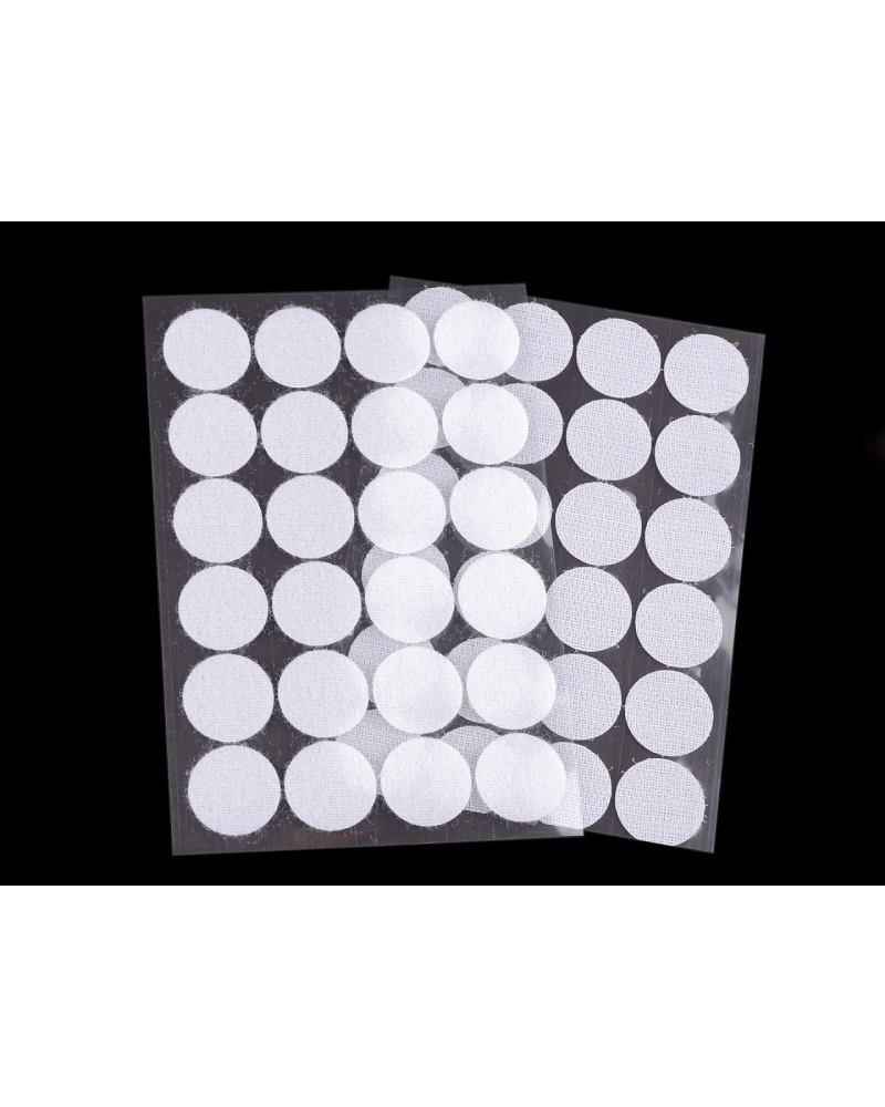 Tépőzár karika öntapadós Ø25 mm - 1 card | Mimib