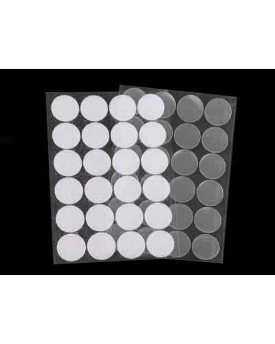 Tépőzár karika öntapadós Ø25 mm - 1 card | Mimib