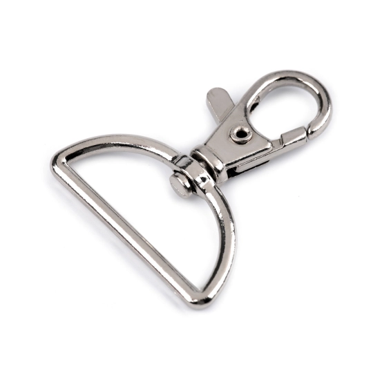Fém forgós karabiner szélesség 30 mm-es befűző - 1 db. | Mimib
