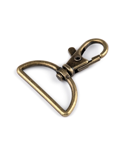 Fém forgós karabiner szélesség 30 mm-es befűző - 1 db. | Mimib