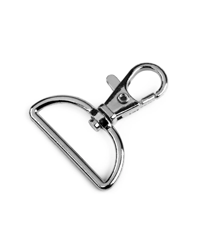 Fém forgós karabiner szélesség 30 mm-es befűző - 1 db. | Mimib