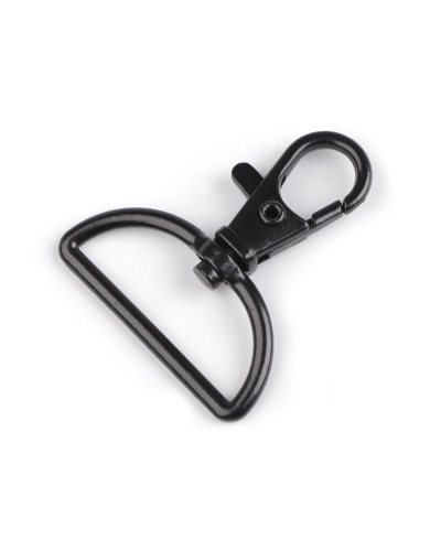 Fém forgós karabiner szélesség 30 mm-es befűző - 1 db. | Mimib