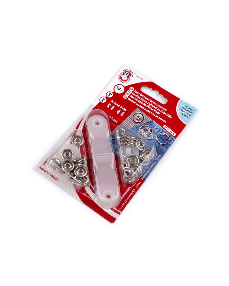 Roland Baby összeüthető gomb Ø11 mm - 1 card | Mimib