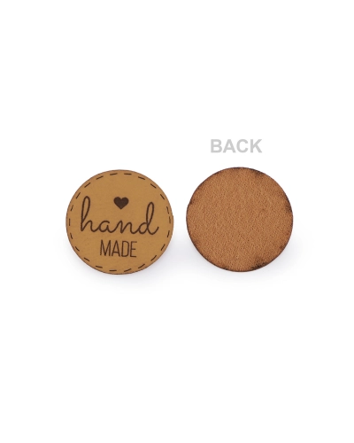 Varrható folt / cimke műbőr matrica - hand made - 10 db. | Mimib
