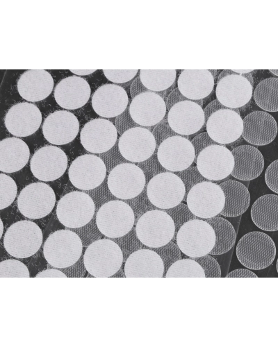 Tépőzár karika öntapadós Ø15 mm átlátszó - 1 card | Mimib