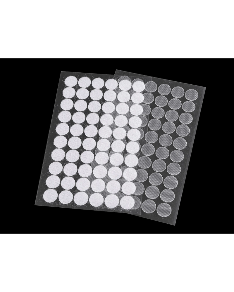 Tépőzár karika öntapadós Ø15 mm átlátszó - 1 card | Mimib