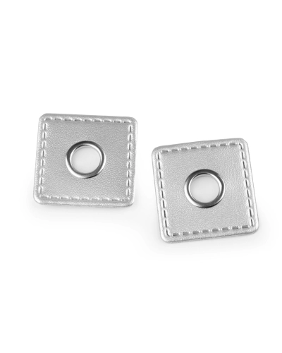 Ringli bőr négyzett rávarrásra 10 mm - 4 db. | Mimib