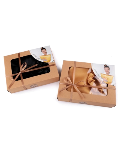 Szatén Beauty alvó készlet, huzat és scrunchie gumi - 1 db. | Mimib