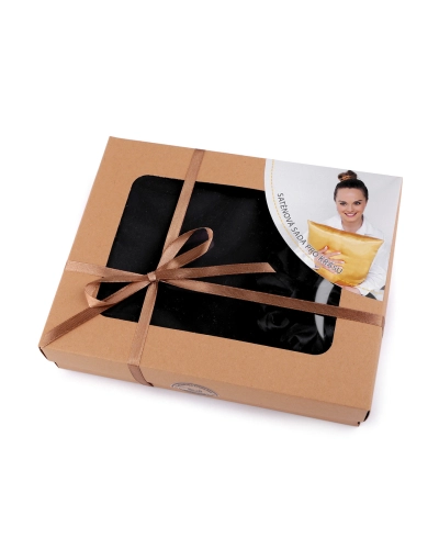 Szatén Beauty alvó készlet, huzat és scrunchie gumi - 1 db. | Mimib