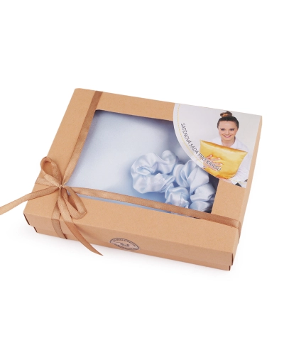 Szatén Beauty alvó készlet, huzat és scrunchie gumi - 1 db. | Mimib